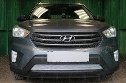 Защита радиатора Премиум Hyundai Creta 2016- низ Хром