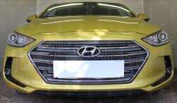 Защита радиатора HYUNDAI ELANTRA VI (AD) 5 частей хром