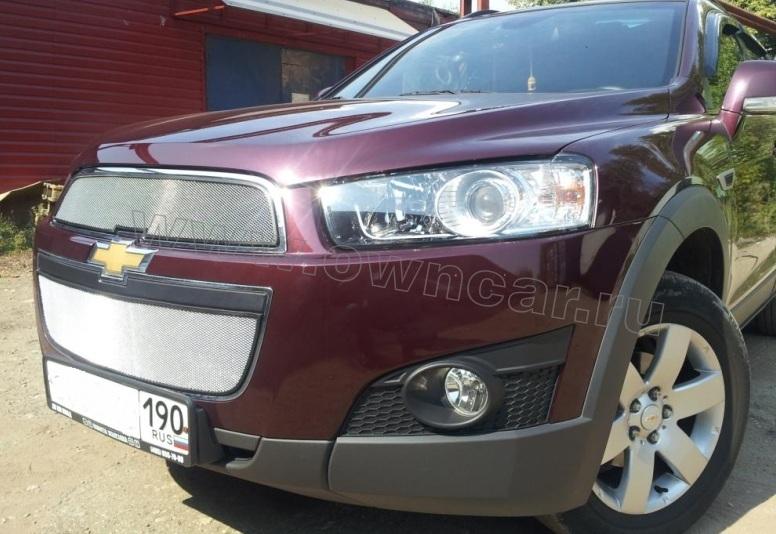 Защитная решетка радиатора Chevrolet Captiva (Шевроле Каптива) 2012 ...