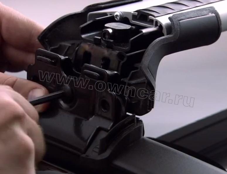 Автобагажник для низких рейлингов Opel Zafira (Опель Зафира),Багажник ...
