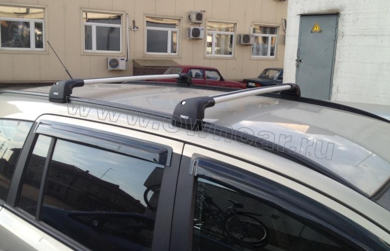 Автобагажник для низких рейлингов Opel Zafira (Опель Зафира),Багажник ...