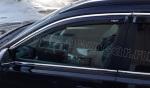Lexus GS IV 2012-н.в. дефлекторы на окна с хром молдингом