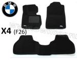 3D Коврики в салон BMW X4 (F26) Черные